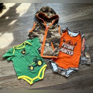 Carhartt and John Deere Infant Baby clothes 9-12 months